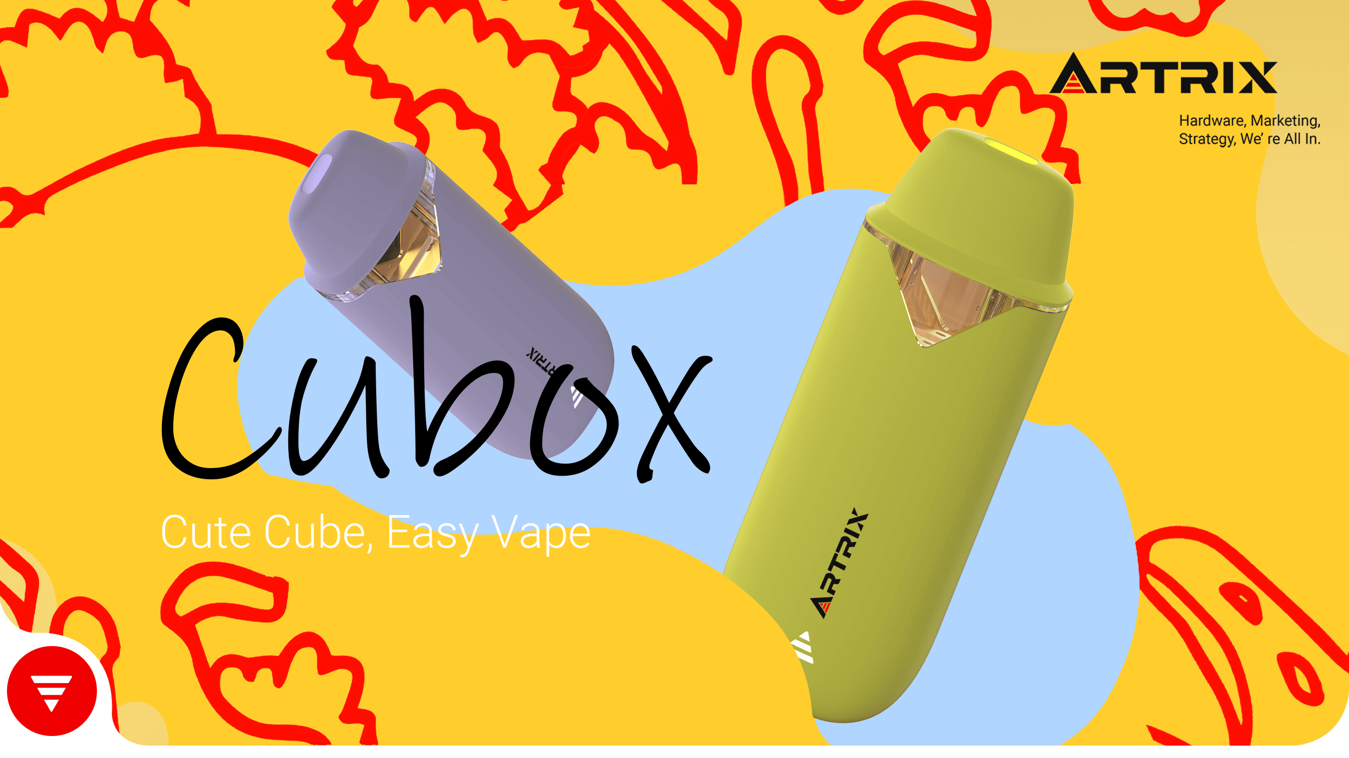 Artrix Cubox Gen z disposable cannabis vape
